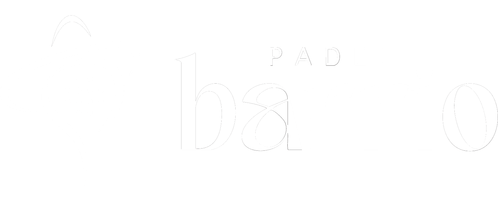 Logo Padel Barrio blanc Logo Padel Barrio